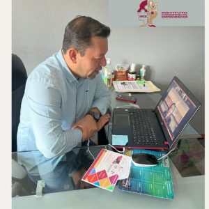 Marco de colaboración interinstitucional de manera virtual con la Dra. Ana Bárbara Mungaray, Titular de la Unidad de Desarrollo Productivo (UDP).