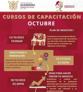 OCTUBRE mes de capacitaciones totalmente gratuitas